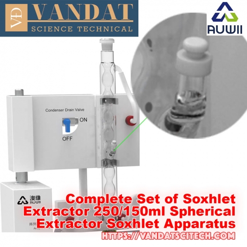 Bộ Soxhlet Chiết Mẫu Hoàn Chỉnh 150ml / 250ml cho Phòng Thí Nghiệm